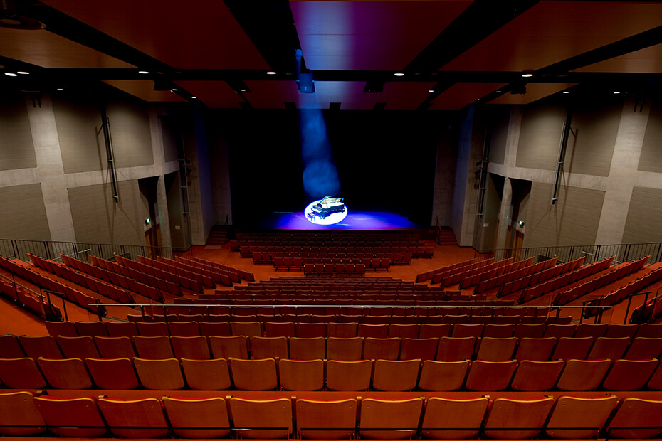 Auditorium viewed from seats