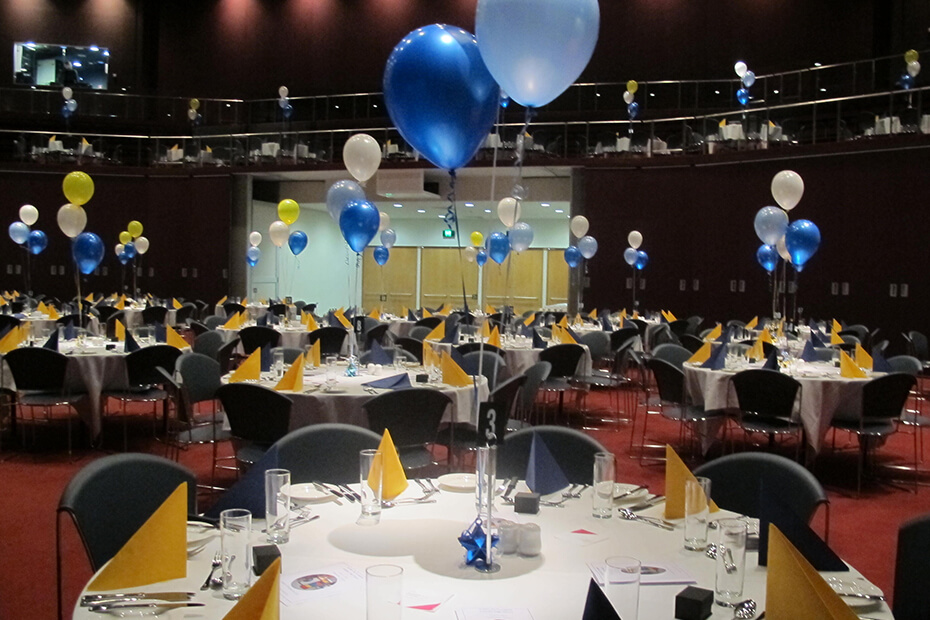 Auditorium setup for a school formal