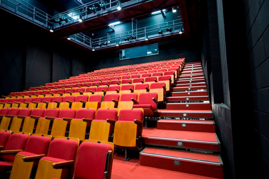 Studio space with theatre style seats